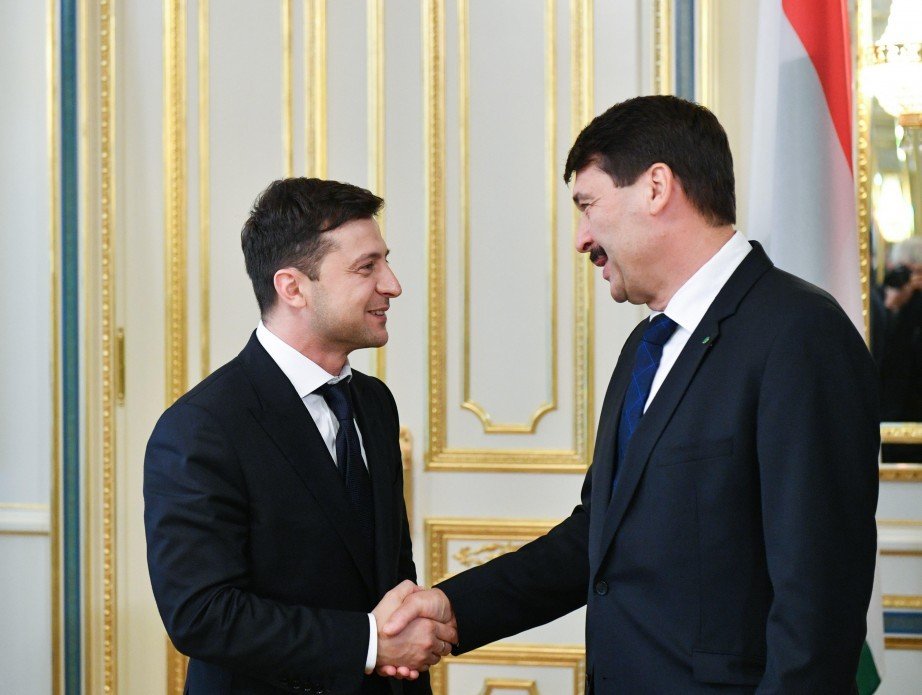 Зеленский и Янош Адер, фото администрации президента Украины