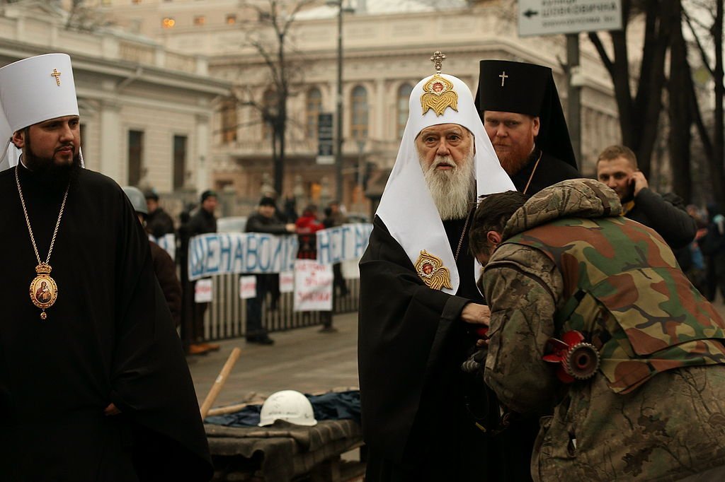 Филарет на майдане 2014 года, фото - Википедия