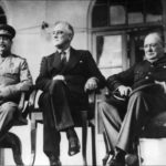 Ялтинская конференция, Сталин, Рузвельт, Черчиль - историческое фото