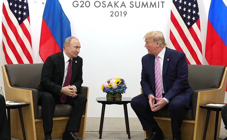 Встреча Путина и Трмпа на саммите G-20 в Японии\ фото - пресс-служба Кремля