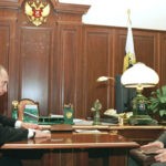 Устинов на встрече с Путиным