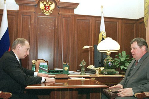 Устинов на встрече с Путиным