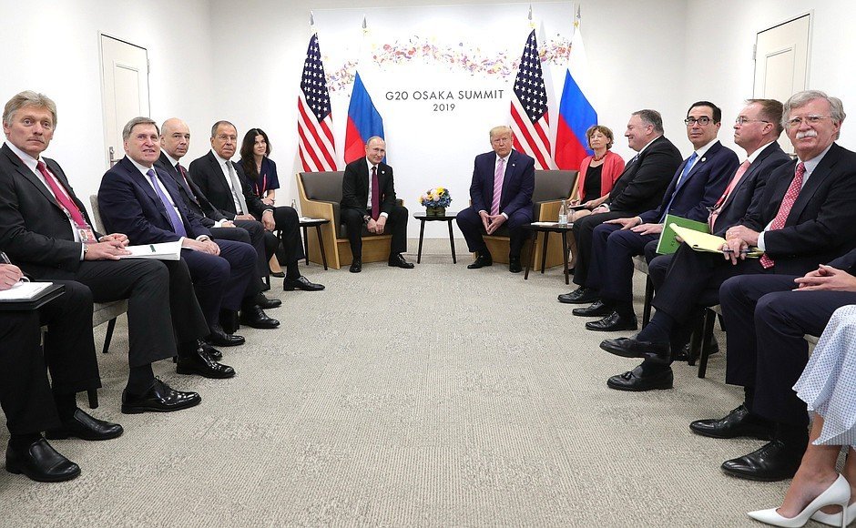 Встреча Путина и Трампа на саммите G-20 в Японии\ фото - пресс-служба Кремля