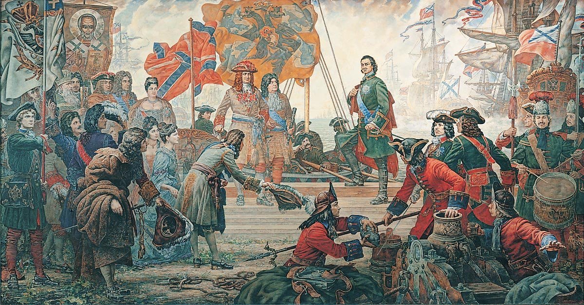Картина "Пётр Первый - триумф российского флота" Художник Нестеренско