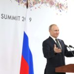 итоговая пресс-конференция Владимира Путина на саммите G-20 в Японии\ фото - пресс-служба Кремля