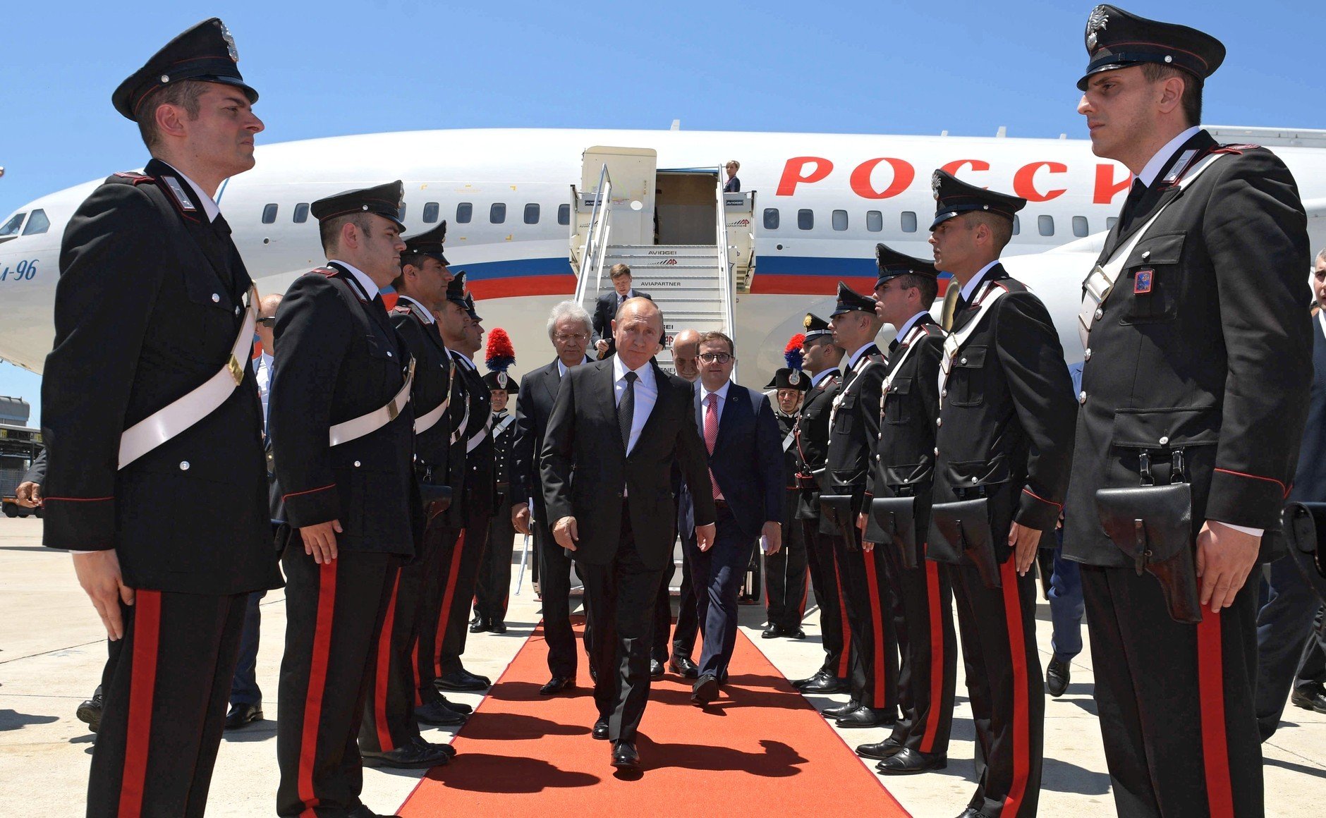 Владимир Путин прибыл в Италию\ фото - пресс-служба Кремля