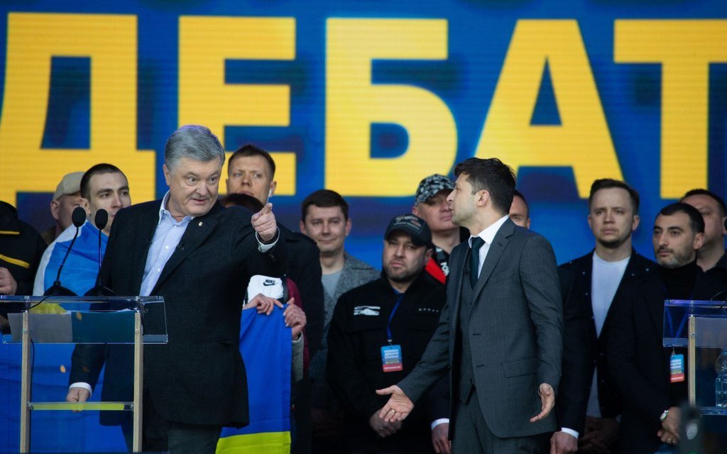 Дебаты Зеленского и Порошенко\ фото - пресс-служба президента Украины