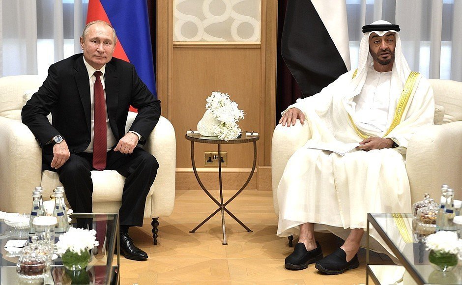 После Саудовской Аравии Путин прибыл в ОАЭ