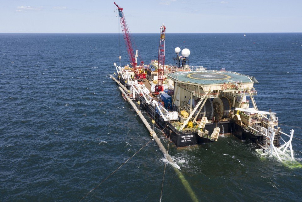 прокладка газопровода Северный поток-2 по дну Балтийского моря\ официальное фото nord-stream AG