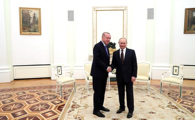 Встреча Путина и Эрдогана в Кремле 5-го марта