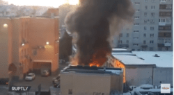 В Архангельске "Газель" "взлетела на воздух" (видео)