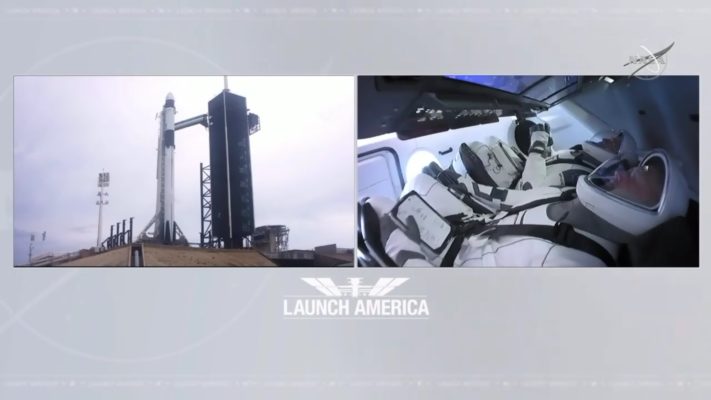 Запуск ракеты Маска Falcon 9 с космонавтами на борту, отменён