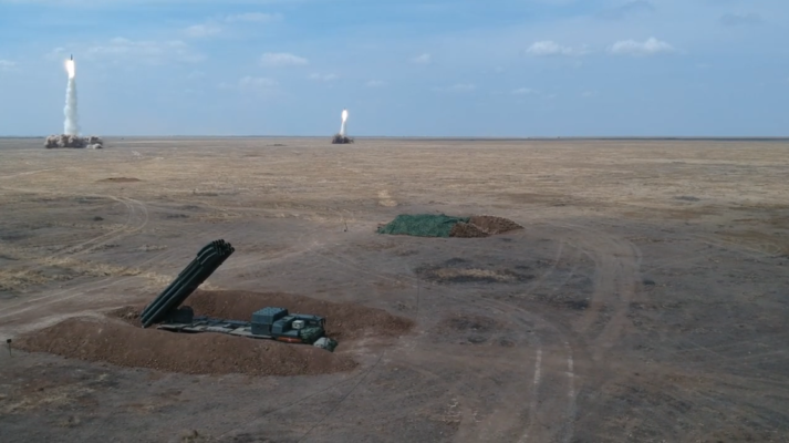 Эпичные кадры массированного ракетного удара комплексов "Искандер"