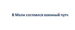 Военный путч в Мали