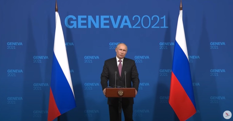 Пресс-конференция Путина в Женеве