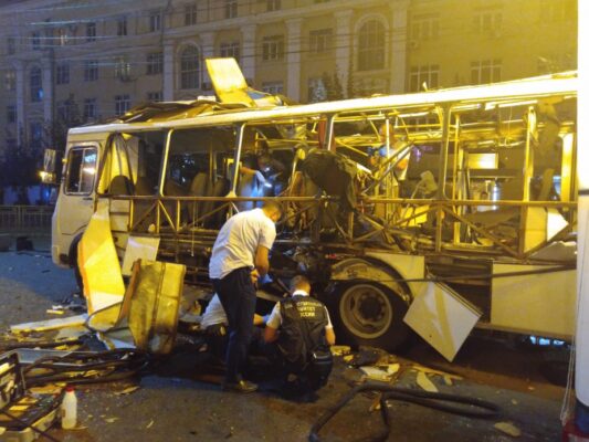 Взрыв автобуса в Воронеже