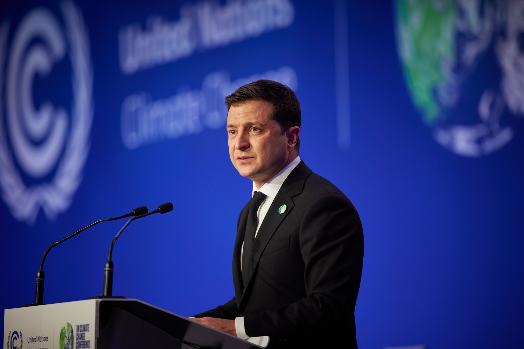 Зеленский в Глазго, фото пресс-служба президента Украины